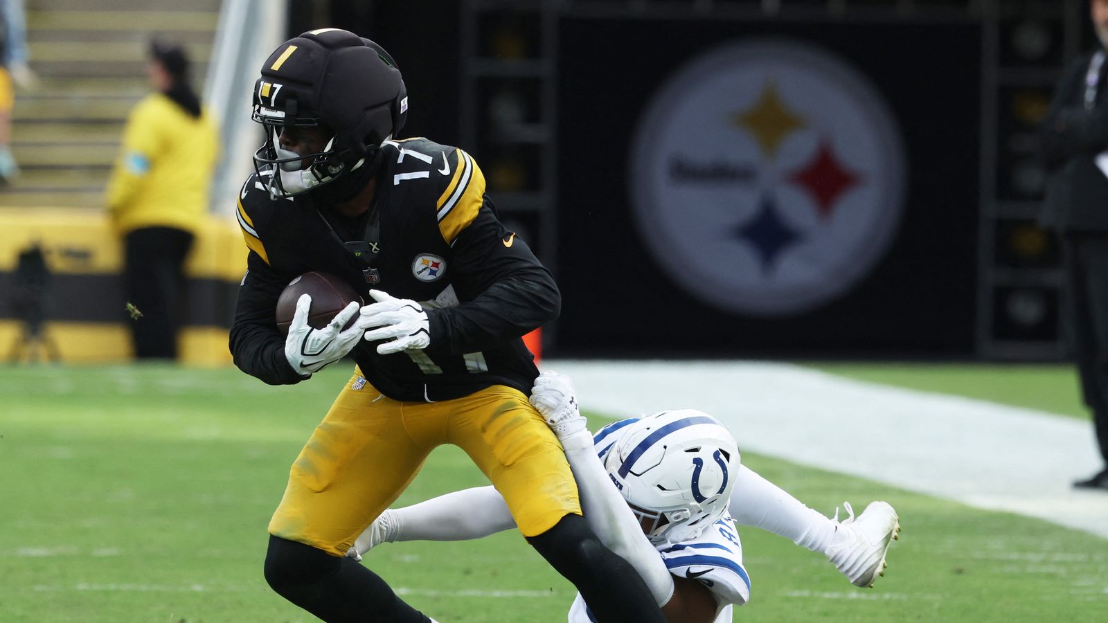Germie Bernard of the Pittsburgh Steelers during Week 5 against the Indianapolis Colts